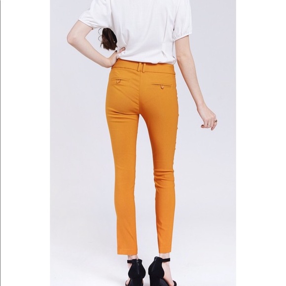 ⭐️ 5 for $25! ONLY 1 LEFT Mustard Skinny Pants - Picture 4 of 8